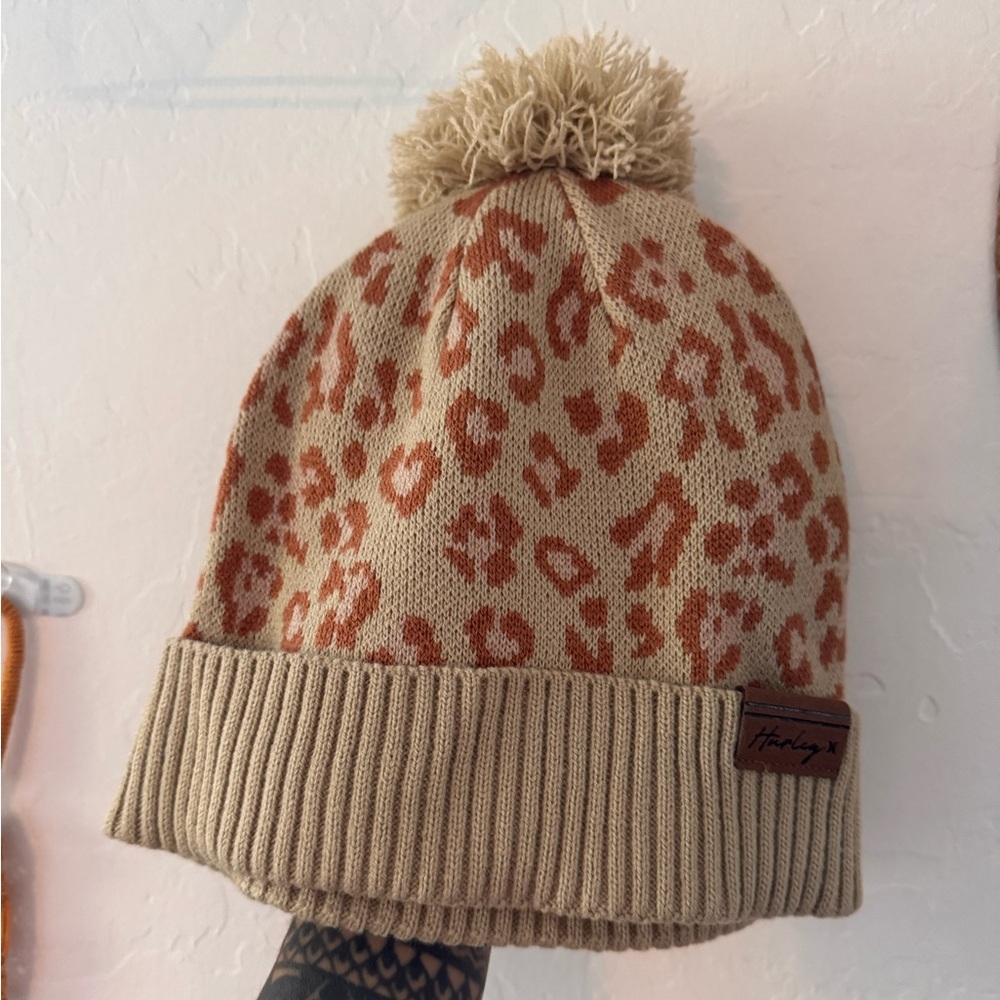 Hurley Beanie with Pom Pom